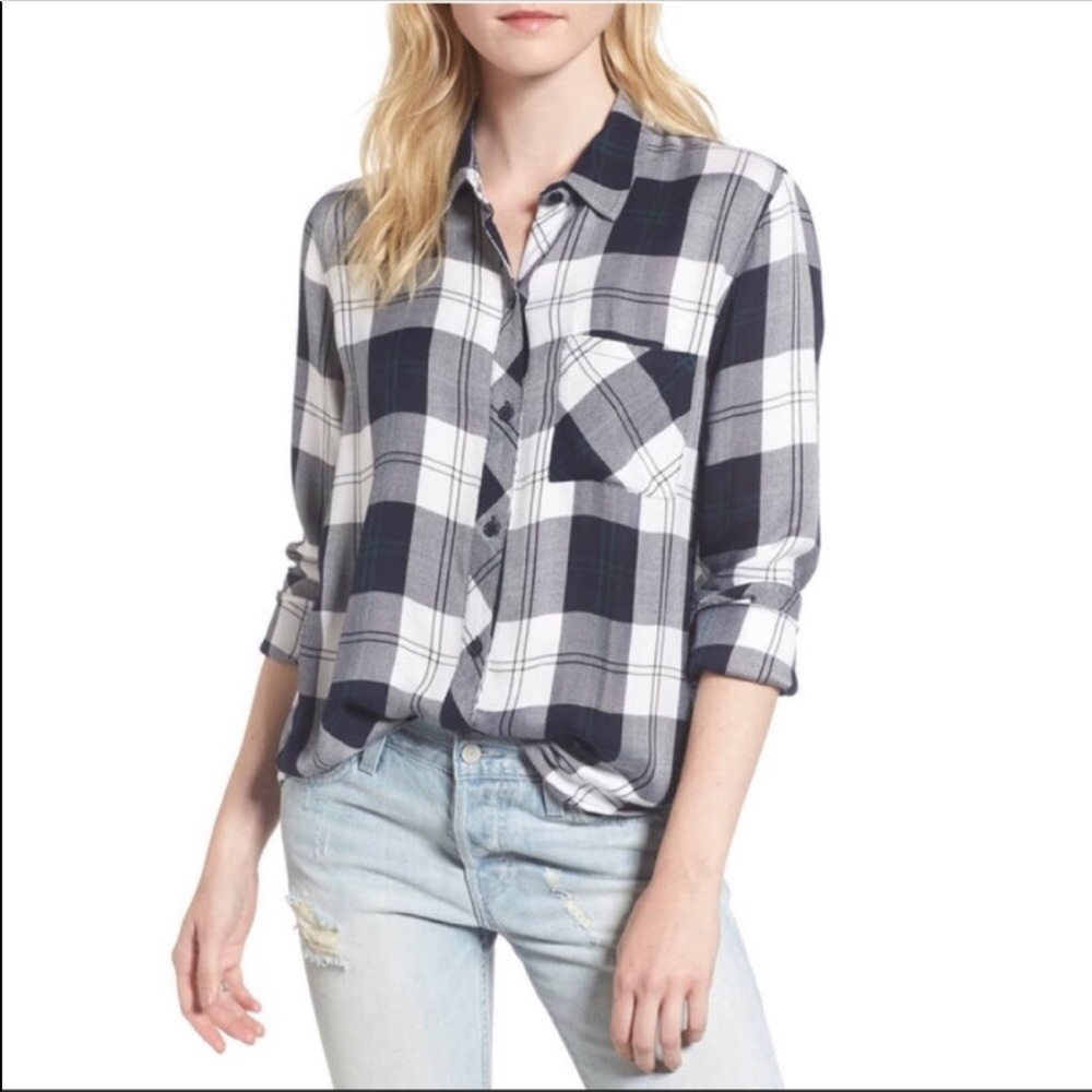 Rails Hunter Plaid Flannel Button Down Shirt